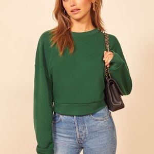 Reformation NWT Hunter Classic Sweatshirt in Pine